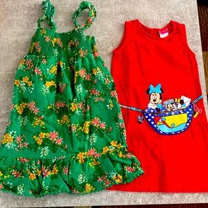 Disney dress Minnie Mouse, and Epic Threads summer dress, girls size 6X